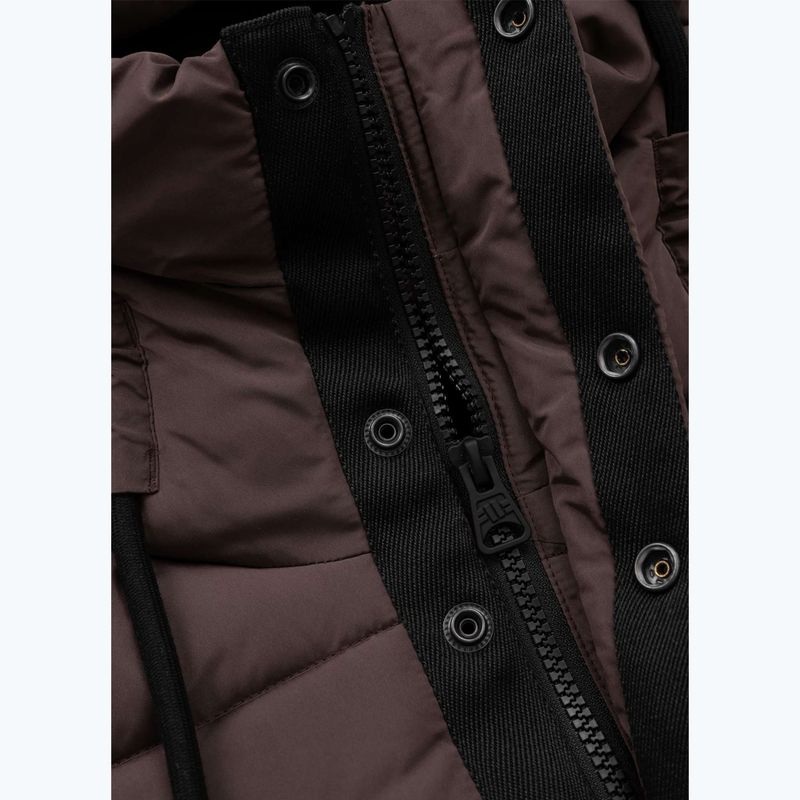 Damen Winterjacke Pitbull Amalia Padded Hooded dark chocolate 8