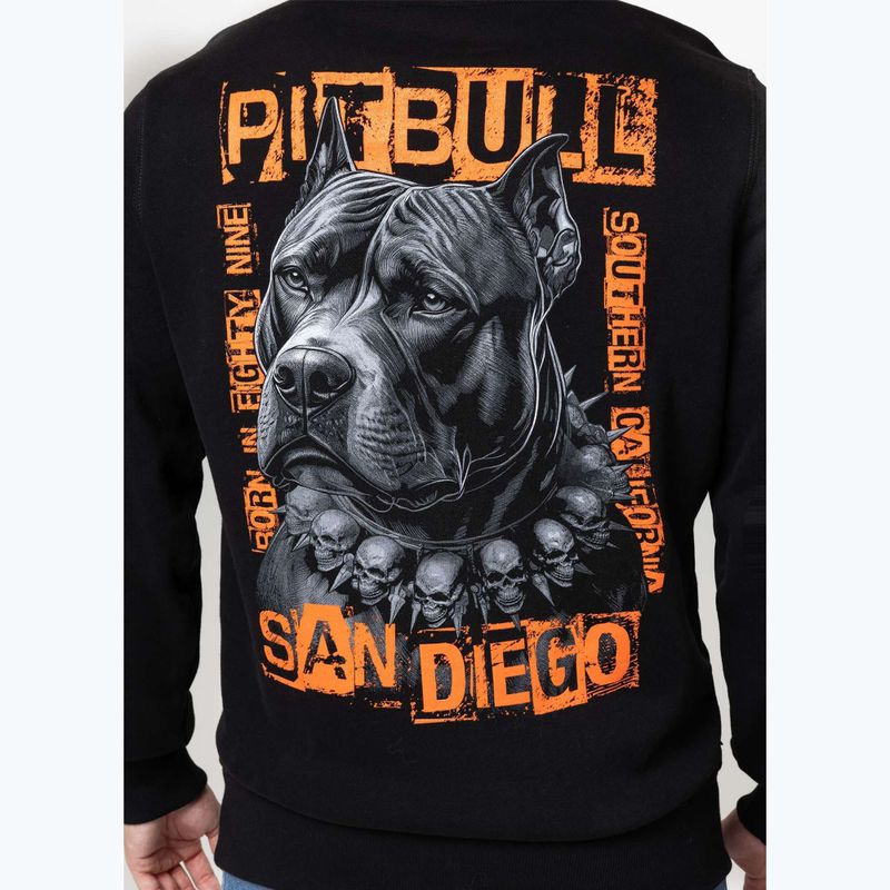 Herren Hoodie Pitbull Blacky Hooded black 3