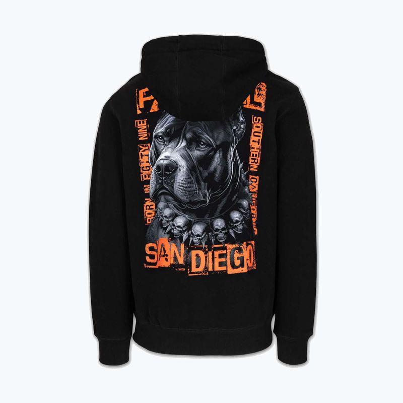 Herren Hoodie Pitbull Blacky Hooded black 5