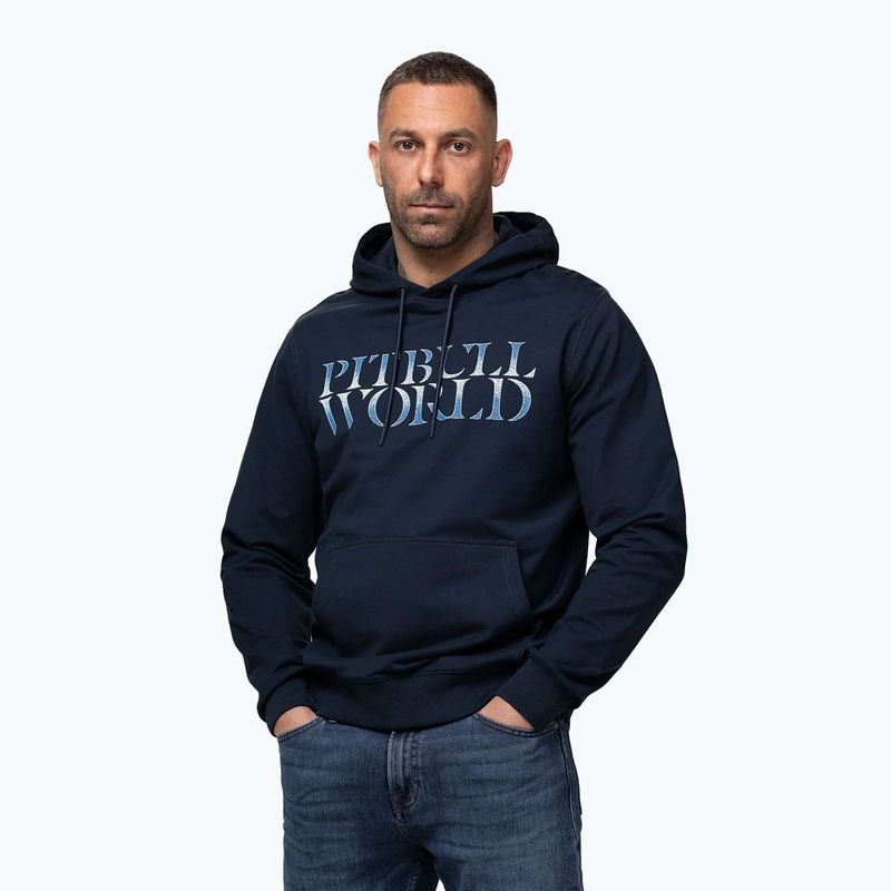 Herrenpullover Pitbull World Sweatshirt Hooded dark navy