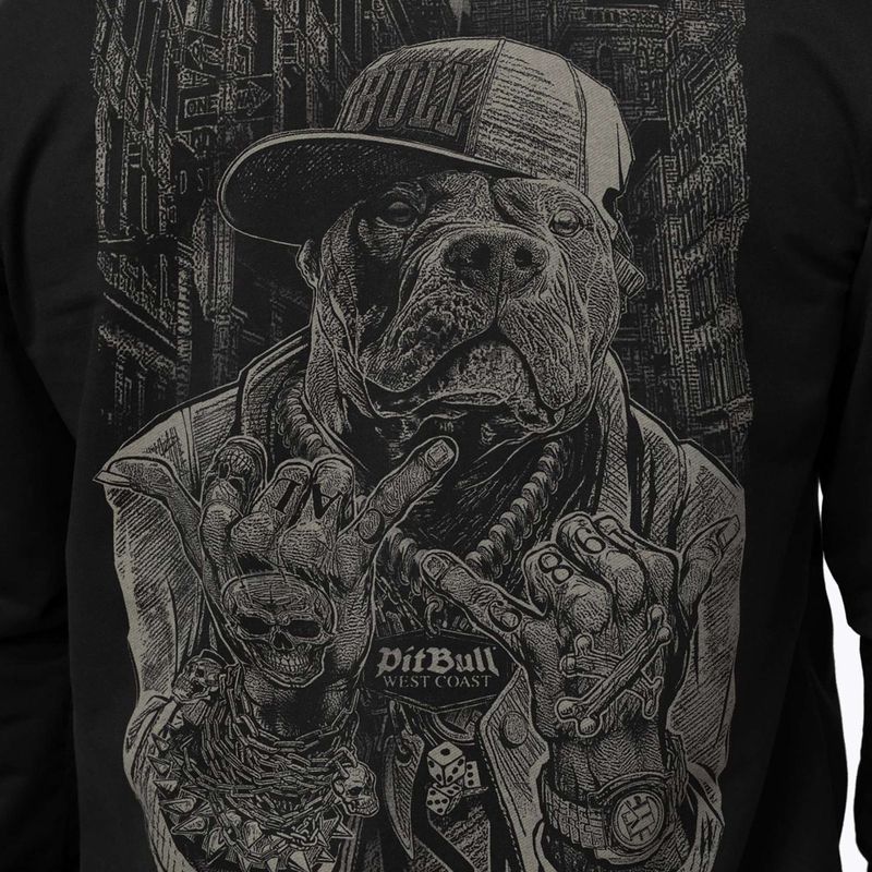 Herrenpullover Pitbull USA Hooded Zip black 5