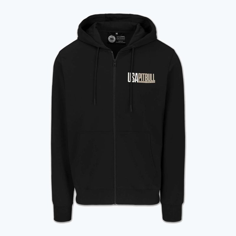 Herrenpullover Pitbull USA Hooded Zip black 6