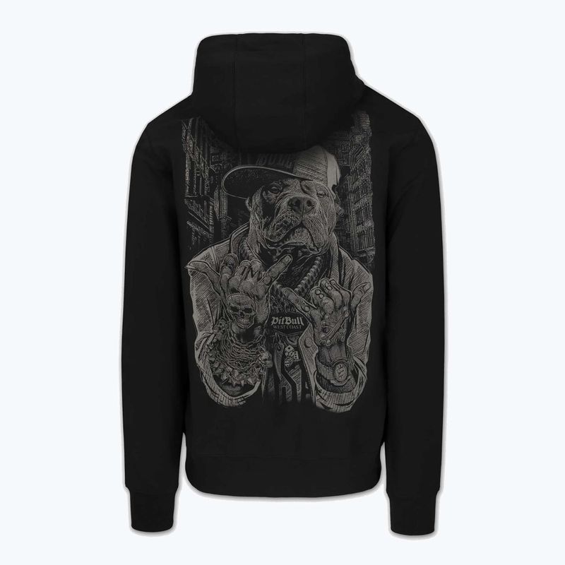 Herrenpullover Pitbull USA Hooded Zip black 7