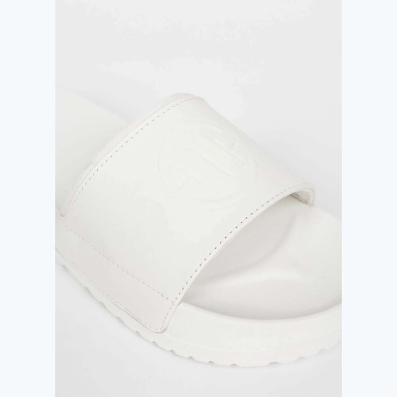 Damenbadelatschen Pitbull White logo 12