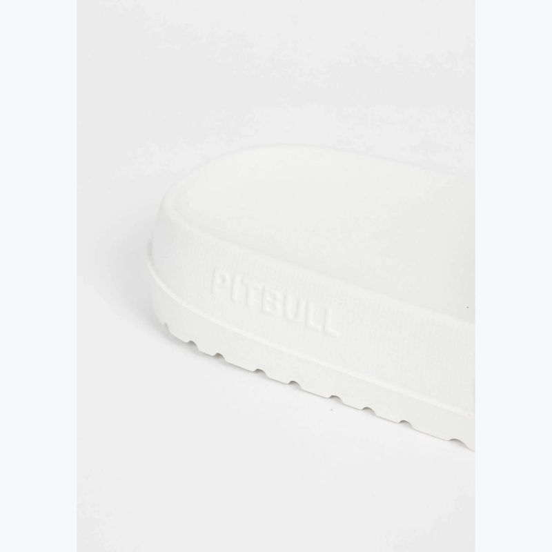 Damenbadelatschen Pitbull White logo 13