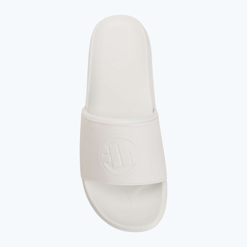 Damenbadelatschen Pitbull White logo 5
