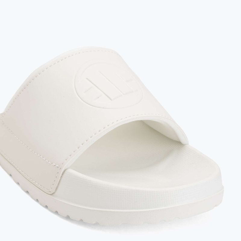 Damenbadelatschen Pitbull White logo 7