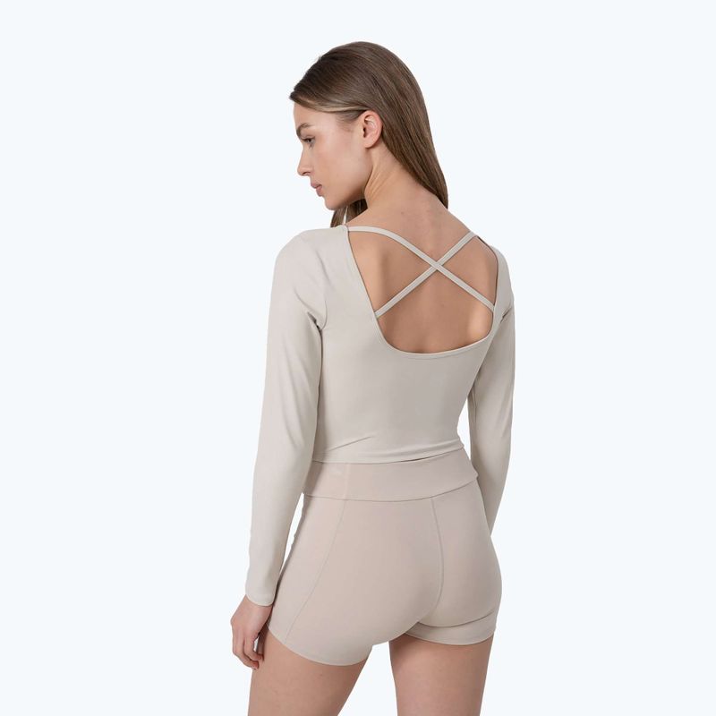 Damen Yoga-Top 4F H4Z22-TSDL019 beige 2
