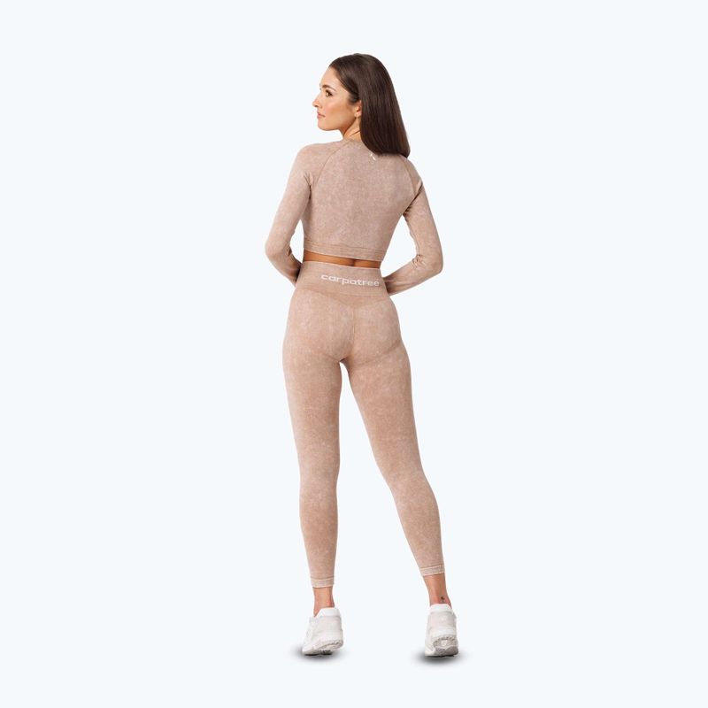 Damen Training Longsleeve Carpatree Yasmine Seamless beige stone wash 3