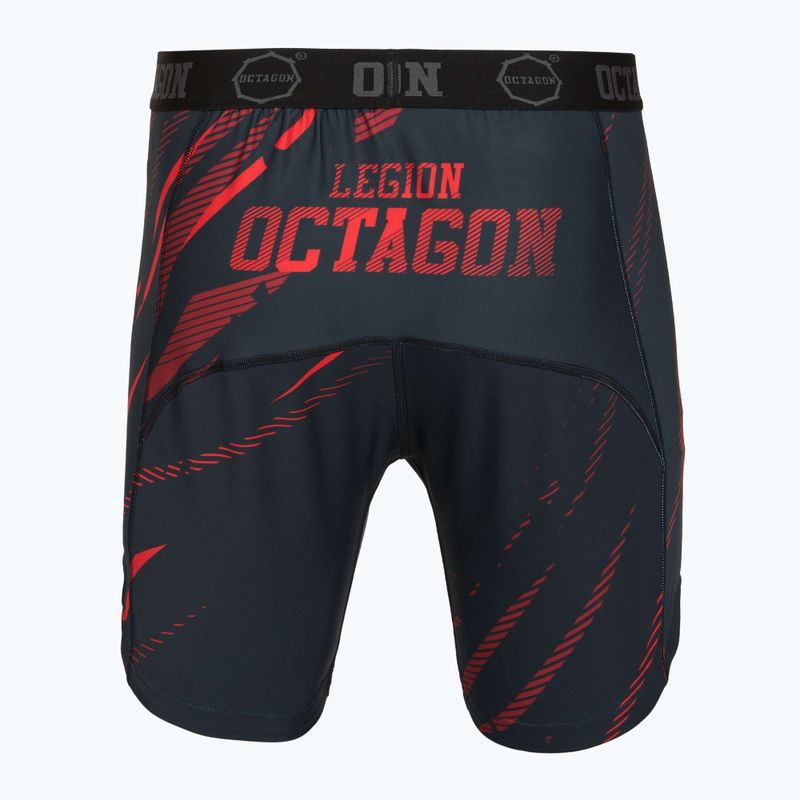 Herren-Trainingsshorts Octagon Legion Escape black/red 2