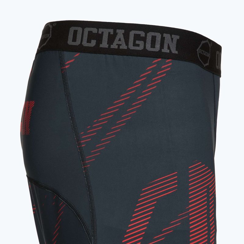 Herren-Trainingsshorts Octagon Legion Escape black/red 4