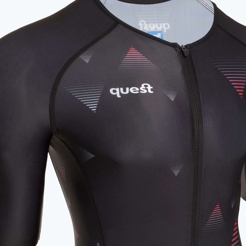 Quest Aerofit Base schwarzer Triathlonanzug für Herren 3