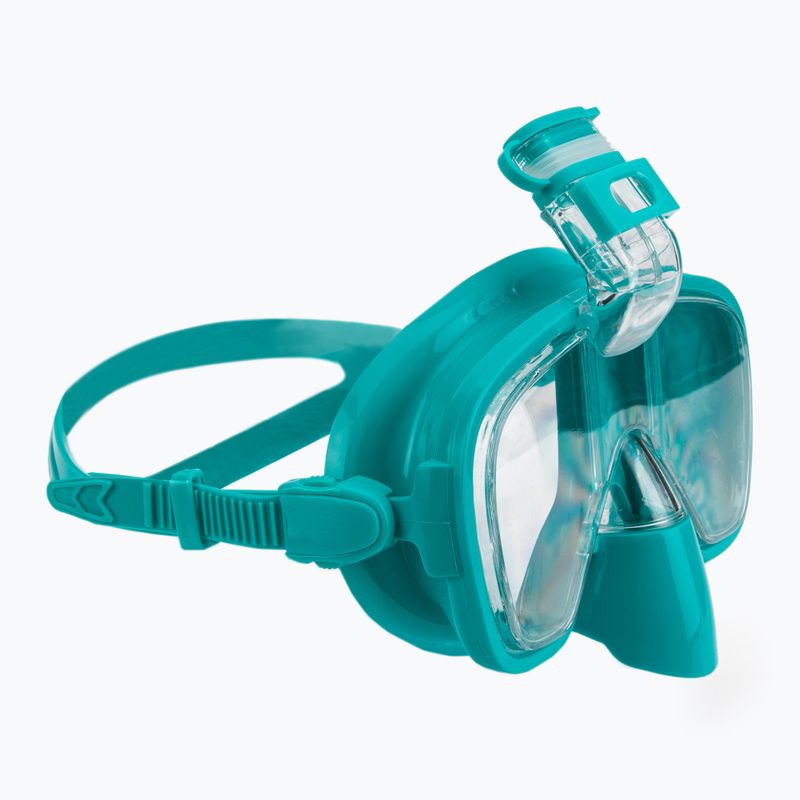 AQUASTIC Schnorchelset Maske + Schnorchel blau SMFK-01SN 12