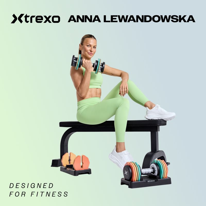 XTREXO verstellbare Kurzhantel TXO-B4W003 18 kg schwarz 2