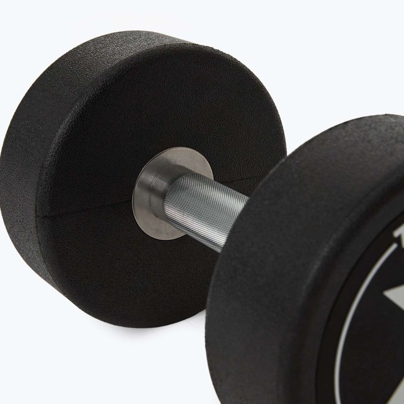 Gummierte Gusseisenhantel XTREXO Pro 16 kg black 9