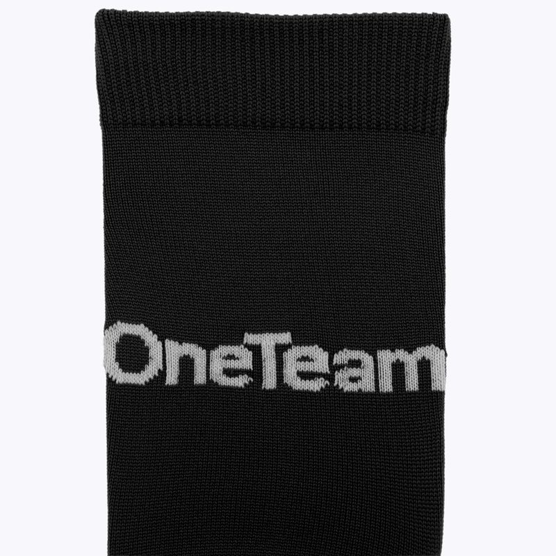 Kinder-Fußballsocken OneTeam Precision football socks Set 2-pack schwarz 3