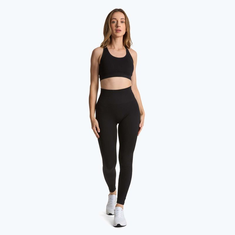 XTREXO Damen Leggings Lexi Up Nahtlose Leggings schwarz 2