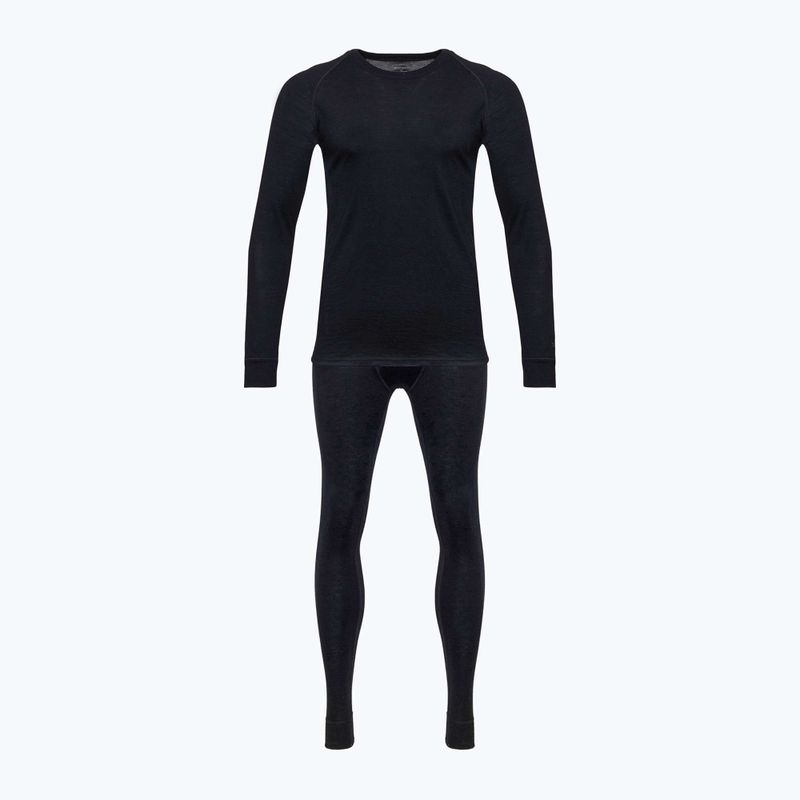 WOOLCANO Merino Herren Thermo-Unterwäsche-Set SET0540 schwarz 10