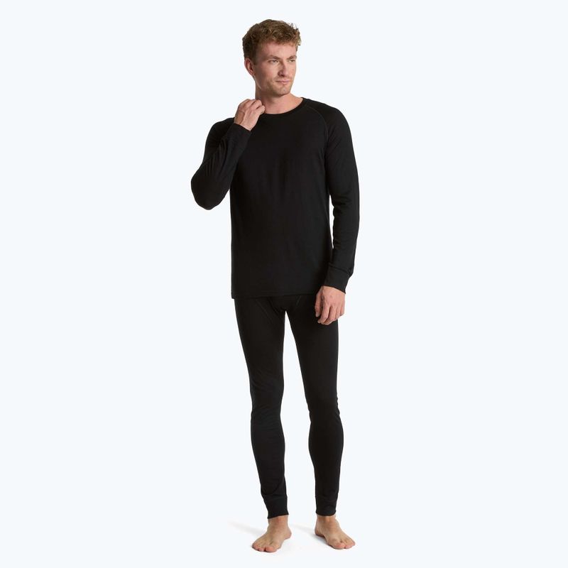 WOOLCANO Merino Herren Thermo-Unterwäsche-Set SET0540 schwarz