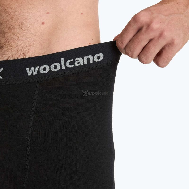 WOOLCANO Merino Herren Thermo-Unterwäsche-Set SET0540 schwarz 8