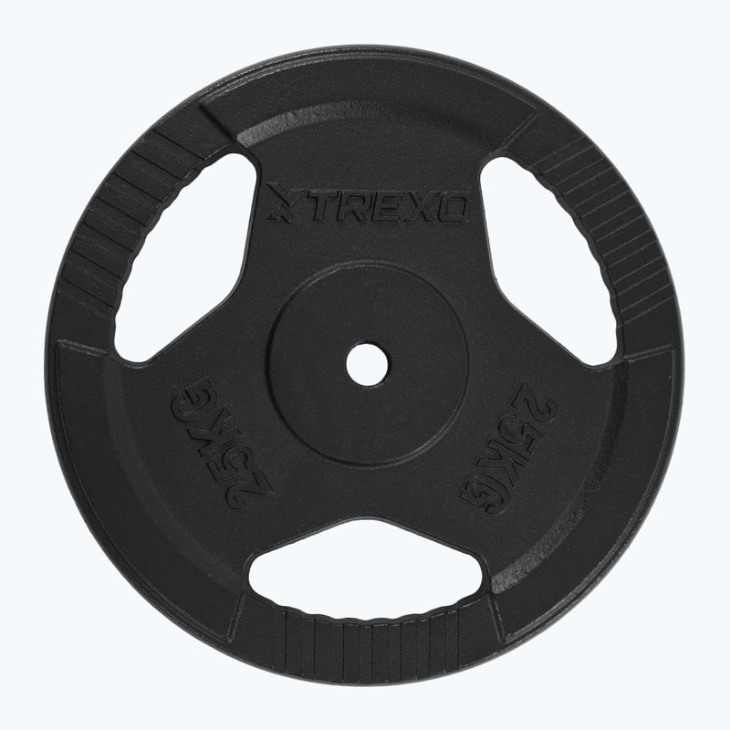 XTREXO Gusseisen Gewicht TRX-ICP025 25 kg Chrom 3