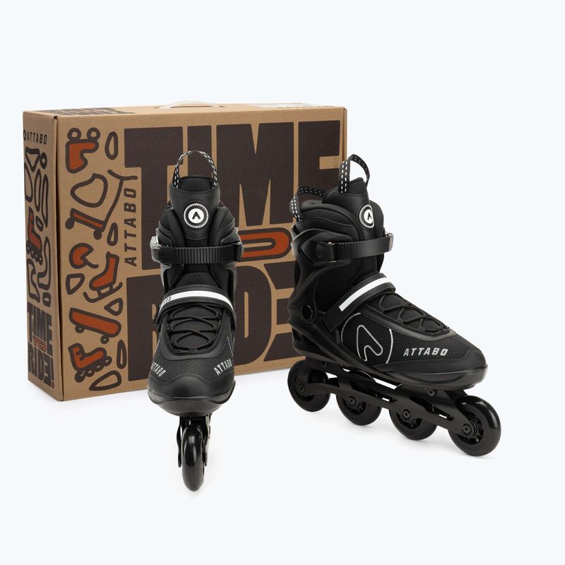Herren ATTABO Bricker Fitness-Rollschuhe schwarz 7