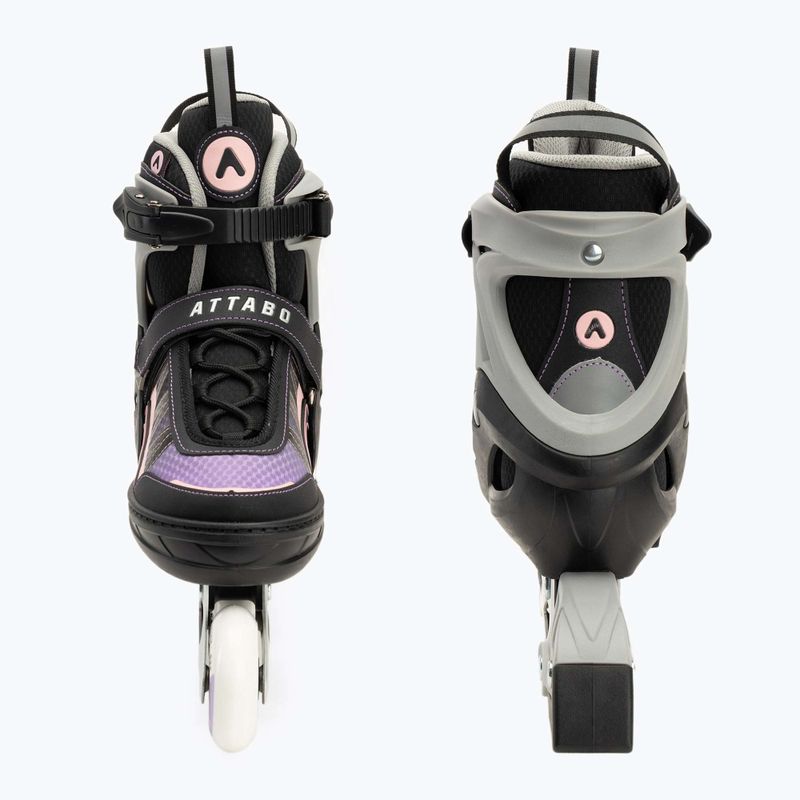 ATTABO Bladeroll Kinder Inline-Skates verstellbar schwarz/lila 5