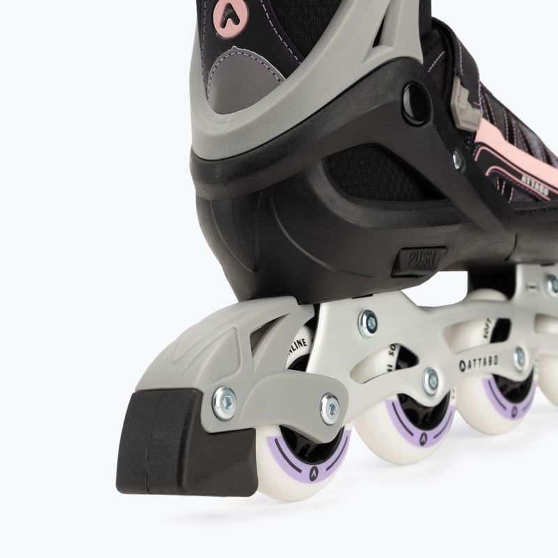 ATTABO Bladeroll Kinder Inline-Skates verstellbar schwarz/lila 7