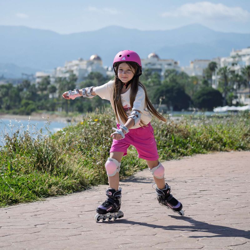 ATTABO Bladeroll Kinder Inline-Skates verstellbar schwarz/lila 15