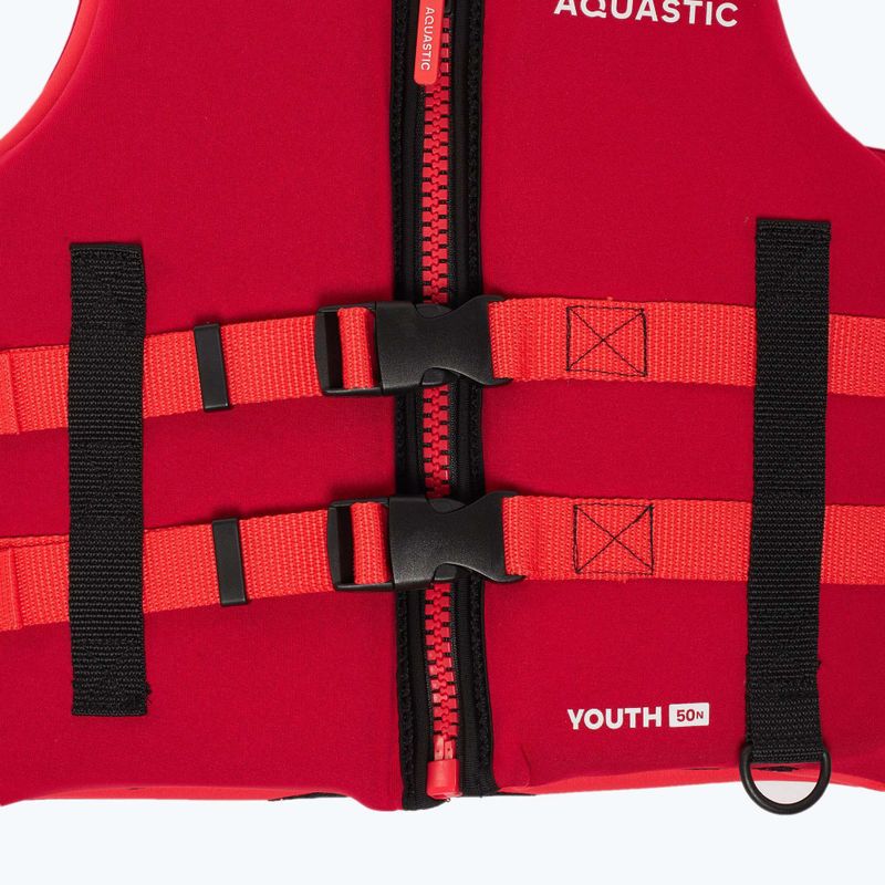 AQUASTIC Youth 50N Rot Kinder Schwimmweste 5