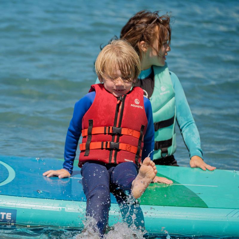 AQUASTIC Youth 50N Rot Kinder Schwimmweste 9