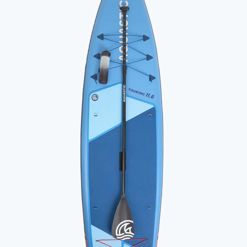 Set Board SUP aufblasbar AQUASTIC Touring 11'6" blau 13