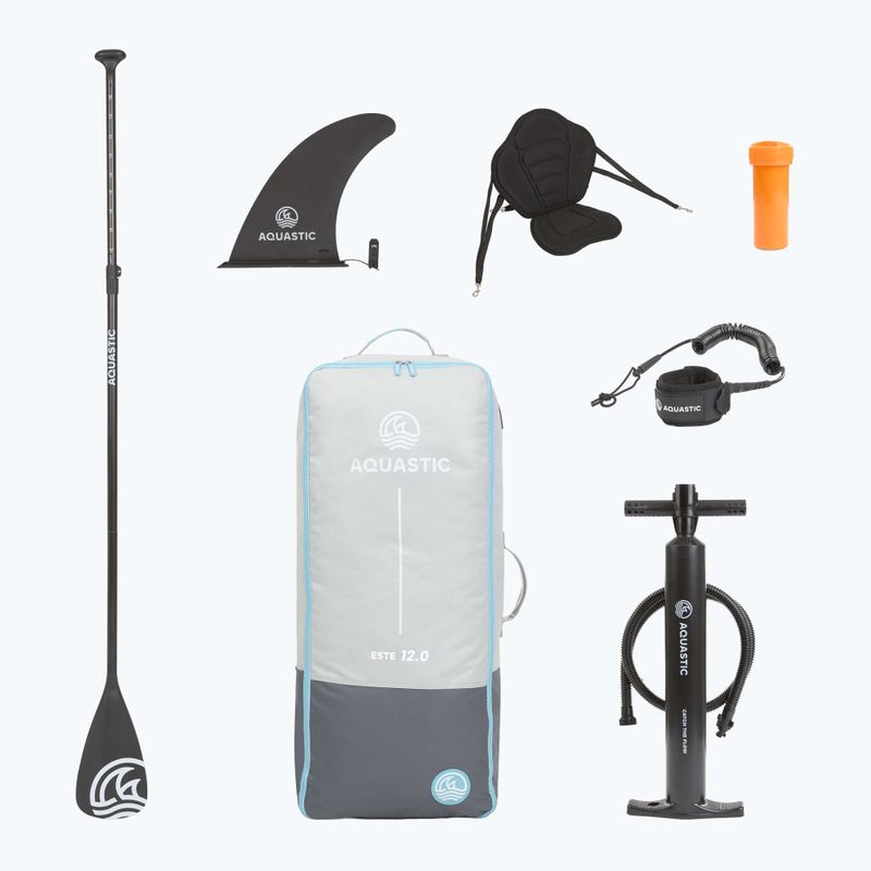 Set Board SUP aufblasbar AQUASTIC Touring 11'6" blau 20