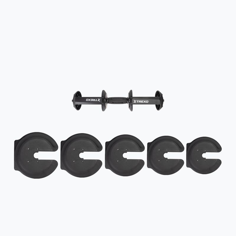 XTREXO verstellbare Kurzhantel TXO-B4W001 40 kg schwarz 11