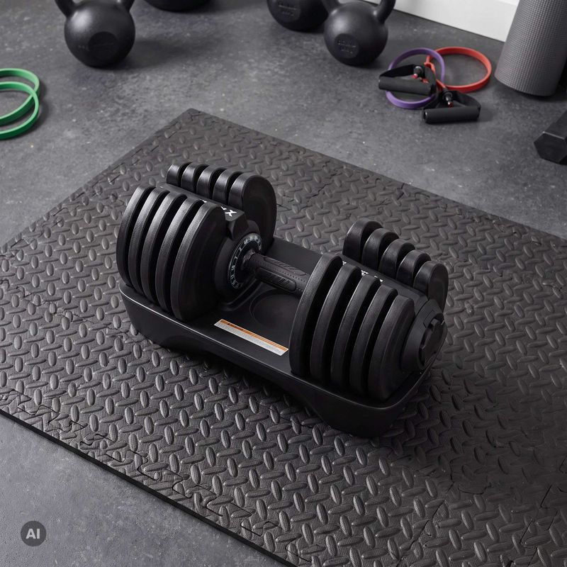 XTREXO verstellbare Kurzhantel TXO-B4W001 40 kg schwarz 7