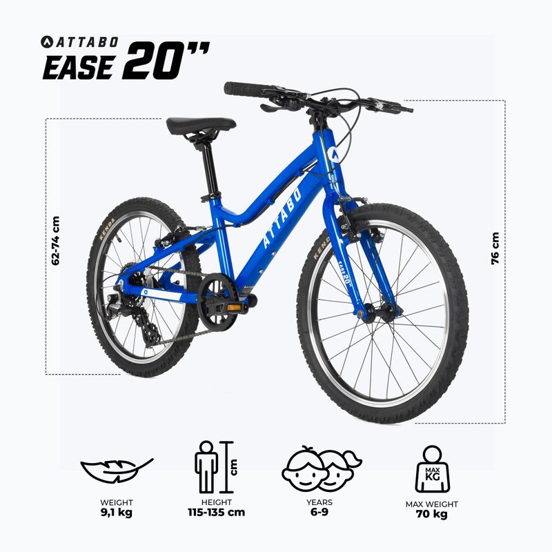Kinderfahrrad ATTABO EASE 20" blau 2
