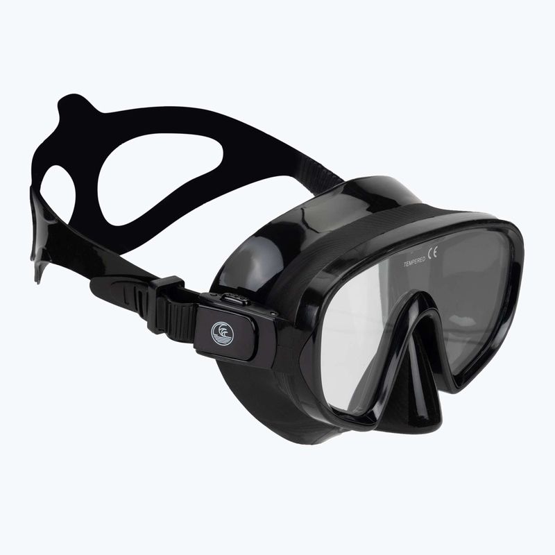 AQUASTIC Cove Schnorchelset Maske + Schnorchel schwarz 3