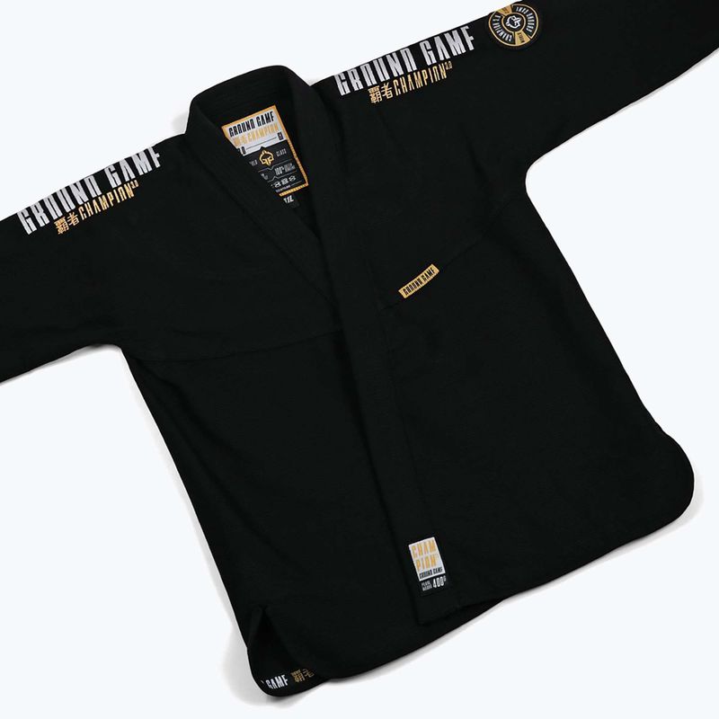 Gi für Brazilian Jiu-Jitsu Ground Game Champion 3.0 Schwarz 16