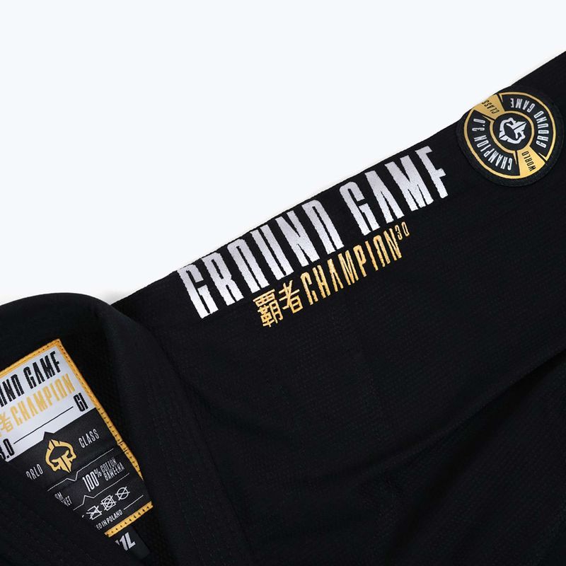 Gi für Brazilian Jiu-Jitsu Ground Game Champion 3.0 Schwarz 17