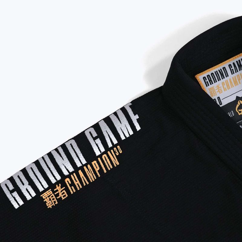 Gi für Brazilian Jiu-Jitsu Ground Game Champion 3.0 Schwarz 18