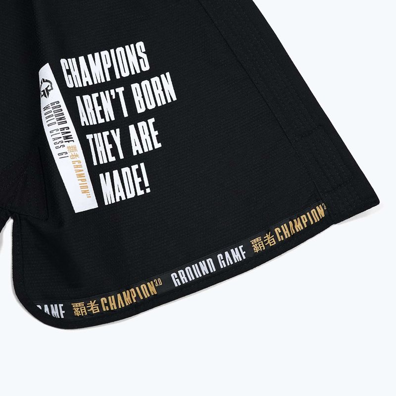 Gi für Brazilian Jiu-Jitsu Ground Game Champion 3.0 Schwarz 19