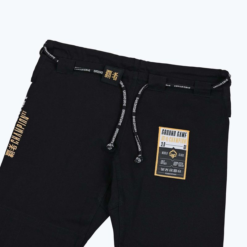 Gi für Brazilian Jiu-Jitsu Ground Game Champion 3.0 Schwarz 20