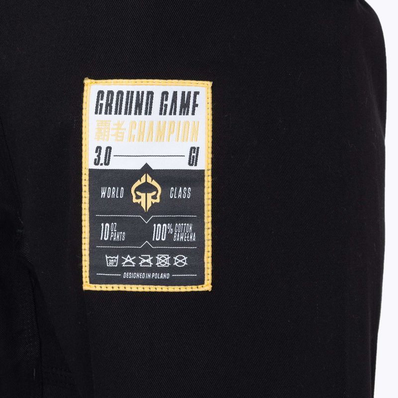 Gi für Brazilian Jiu-Jitsu Ground Game Champion 3.0 Schwarz 10