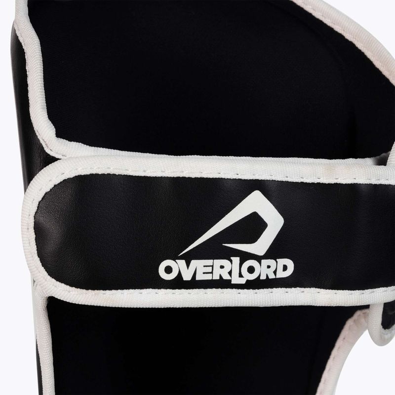 Overlord Fighter Schienbeinschoner schwarz und weiß 301004-BK/S 4