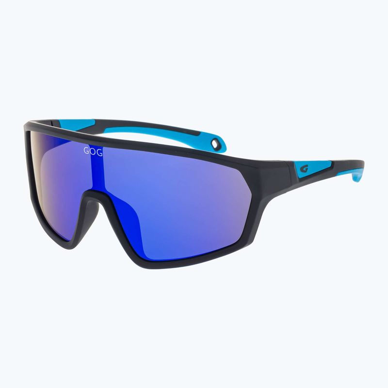 Sonnenbrille Kinder GOG Flint matt neon blue/black/polychromatic blue 2