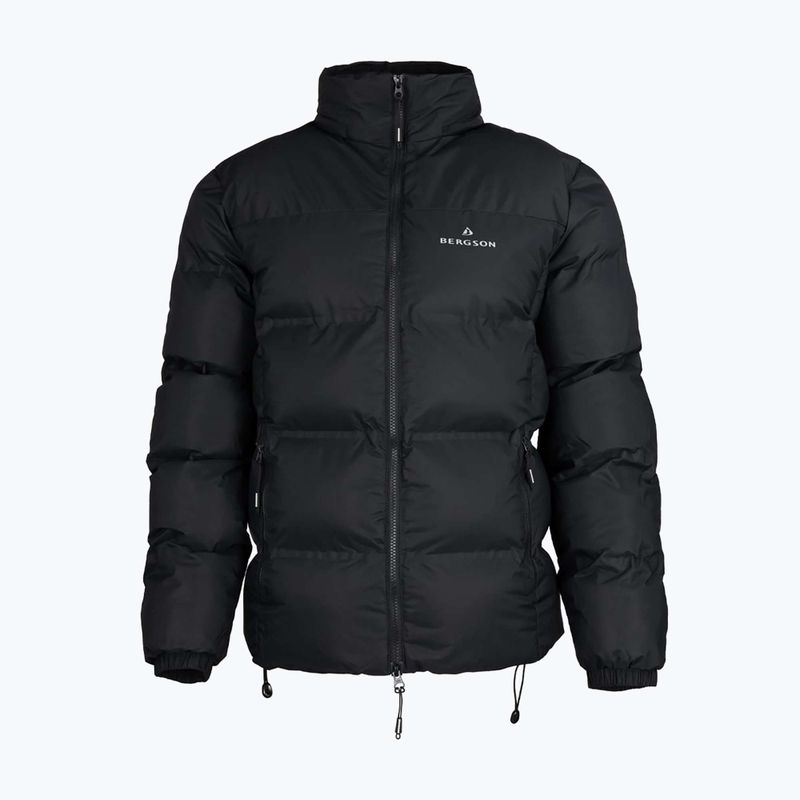 Herren-Isolierjacke BERGSON Snowy Wolf Micro-Therm schwarz