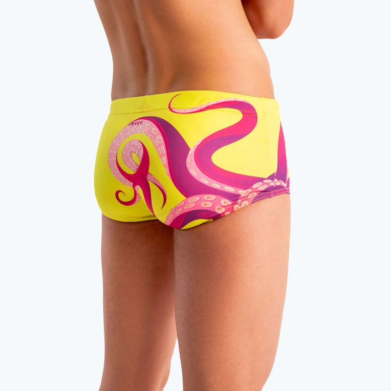 Schwimm-Boxershorts Herren SWEEP Aqua Kraken Rosa/Gelb 10