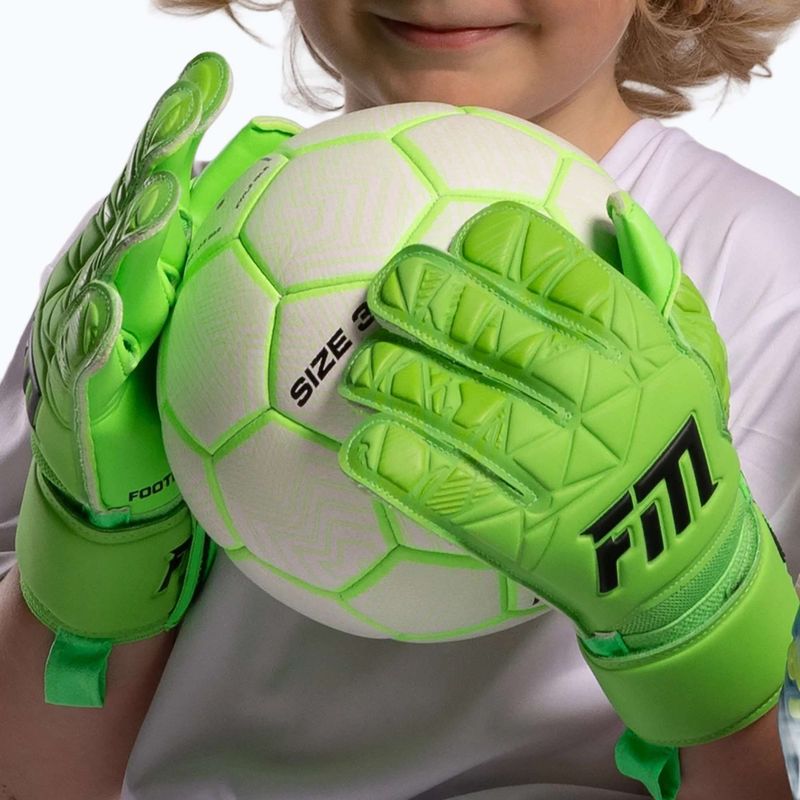 Torwarthandschuhe Kinder Football Masters Invictus X Jr lime 3