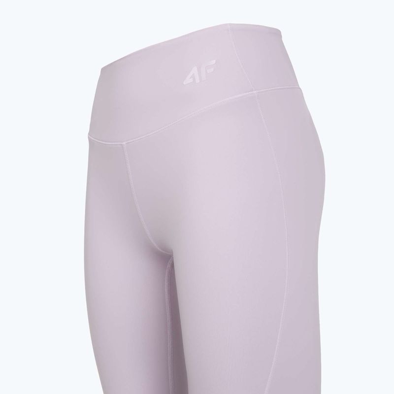 Damen-Trainingsleggings 4F Solar Punk FNK F404 light violet 3