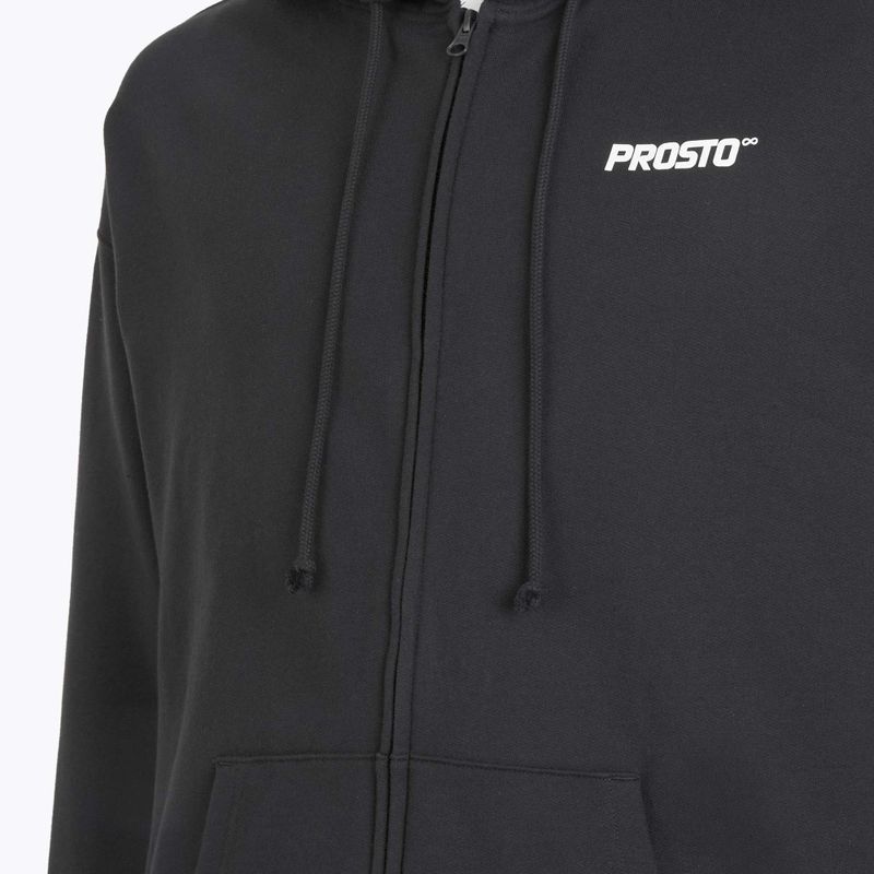 Herren PROSTO Hoodie Logo Zip schwarz 4